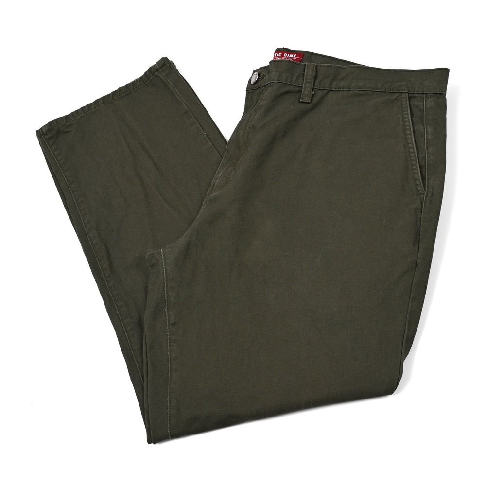 Rustic Dime Men's Size‎ 38x28 Olive Canvas Workwear Chino Pants Made in USA